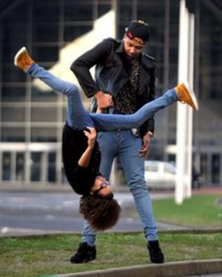 Diversity stars Jordan Banjo and Perri Kiely