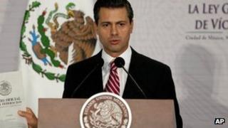Mexican President Enrique Pena Nieto