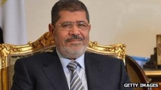 Mohammed Morsi in Cairo (10 January 2013)