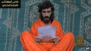 Denis Allex in a picture released by Al-Shabab in June 2010