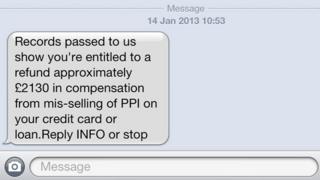 PPI spam text