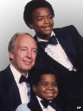 Conraid Bain with Gary Coleman and Todd Bridges, in Diff'rent Strokes