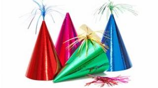 Cone-shaped party hats