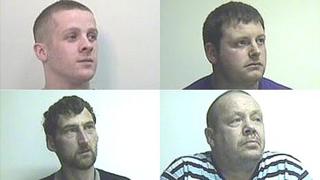 Paul McIntyre (top left), Scott Gardner (top right), Isaac McKinnon (bottom left) and David Hughes (bottom right)