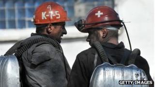 Russian mine rescue workers