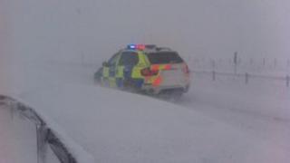 The summit of the A66 on the Cumbria/County Durham border