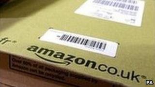 Amazon parcels ready for dispatch