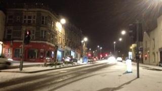 Snow on Blackboy Hill, Bristol