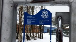 One of the closed schools in Caerphilly