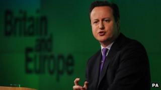 David Cameron delivers speech on the EU