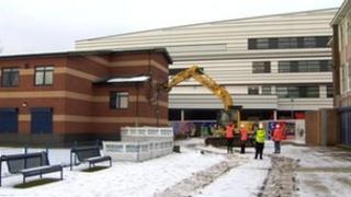 Demolition of building