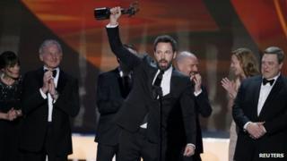 Ben Affleck with the cast of Argo at the Screen Actors Guild Awards