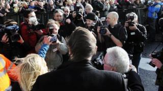 Liam Neeson and fans