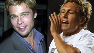 Brad Pitt and Jonny Wilkinson