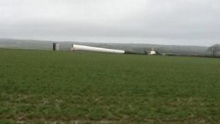 Collapsed turbine