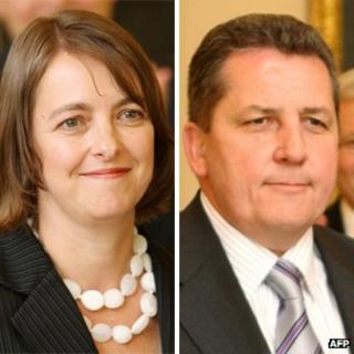 Nicola Roxon and Chris Evans (file)