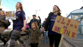 Hayle protest