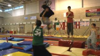 Parkour athletes