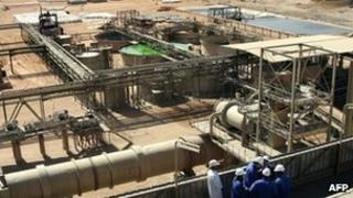 File image of installation near Niger uranium mine