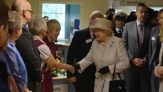 The Queen at Queen Elizabeth Hospital, King's Lynn