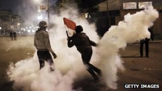 Protesters in Cairo