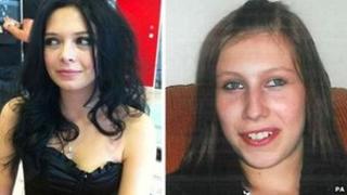 Samantha Sykes, left, and Kimberley Frank