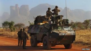 French soldiers near Gao