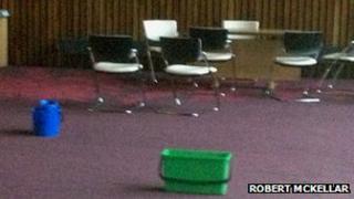 Leaky Corby council chamber