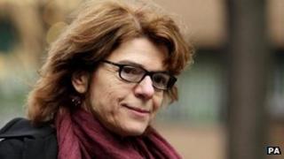 Vicky Pryce outside Southwark Crown Court