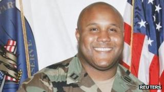 Christopher Dorner in military uniform in 2008