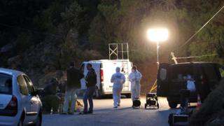 Forensic teams gathers evidence after assassination (Sept 2012)