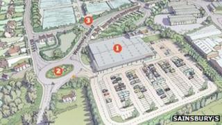 Artist's impression of the proposed store