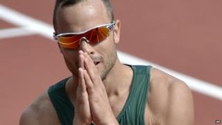 Oscar Pistorius in August 2012 in London at the Olympic Games