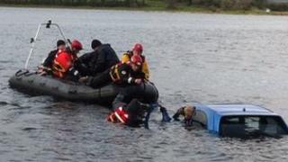 Submerged car exercise