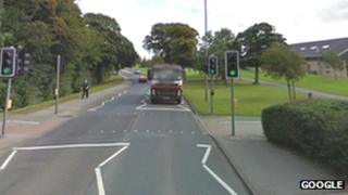 Pelican crossing on Catterick Road
