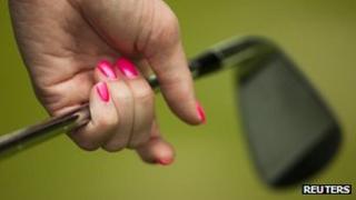 Women golfer