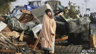 Damage caused by March 2011 earthquake and tsunami in Ishimaki City, Miyagi Prefecture