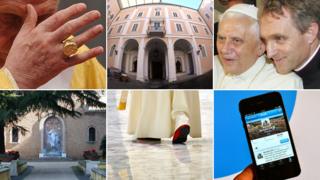 Composite of papal images