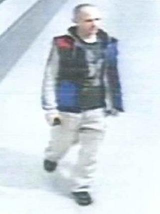 CCTV of a man police wish to speak to about hospital thefts