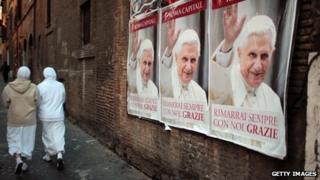 Posters of the pope