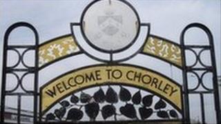 Welcome to Chorley sign