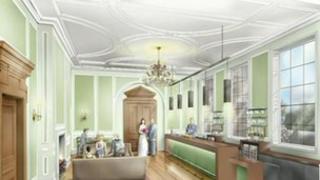 Artist's impression of the restored hall