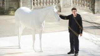 Mark Wallinger with The White Horse