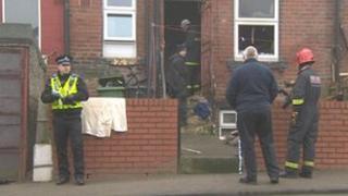 Scene of house fire in Harehills