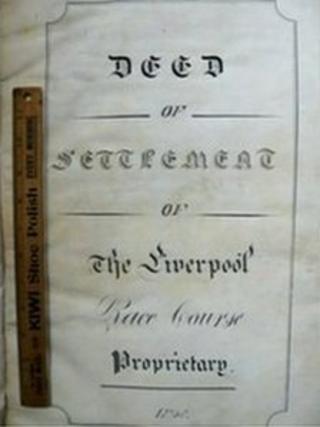 Deeds to Aintree Racecourse