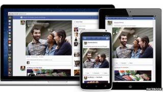 Redesigned Facebook News feed