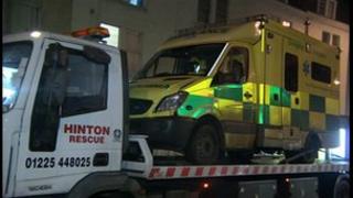 Ambulance involved in Bath 999 accident