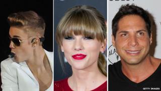 Justin Bieber, Taylor Swift and Joe Francis