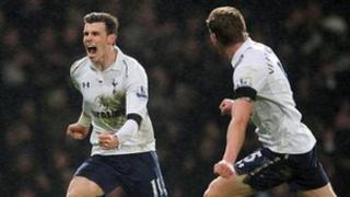 Gareth Bale celebrates