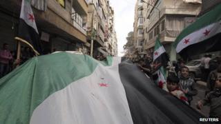 Opposition demonstration in Aleppo - March 2013